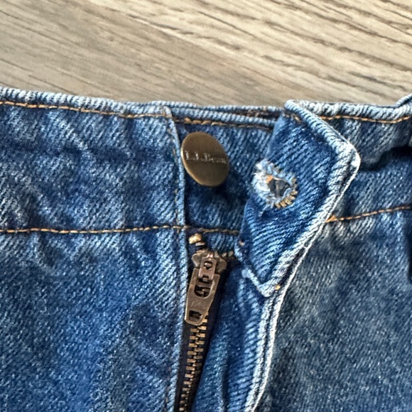 LL Bean denim jeans vintage 80s elastic waist women’s size 10 - Picture 5 of 9